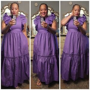 Elegant Purple Maxi Dress